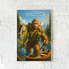 Maxcorners Largemouth Bass Fishing Bigfoot Wilderness Catch Style Personalized Name 3D Poster
