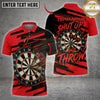 Maxcorners Darts & “Shut Up & Throw” Dartboard Graphic Multicolor Customized Name, Team Name 3D Shirts