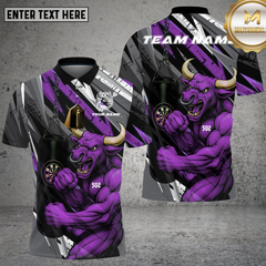 Maxcorners Red Bull Dartboard Fighter Strength Multioptions Personalized Name, Team Name Unisex 3D Shirt (4 Colors)