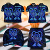 Maxcorners Darts Neon Dartboard Design Personalized Team Sportswear Set - Polo Shirt, Cap & Skorts