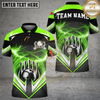 Maxcorners Bowling And Pins With Thunder Multicolor Customized Name, Team Name 3D Shirt