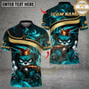 Maxcorners Graffiti Gangster Bear With Bowling Multicolor Customized Name, Team Name 3D Shirts