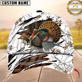 Maxcorners Hunting Turkey Camouflage Multicolor Personalized Name 3D Cap