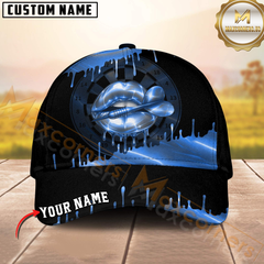Maxcorners Darts Neon Holographic Lips Dartboard Multicolor Option Personalized Name 3D Cap