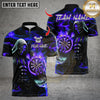 Maxcorners Darts Metal Grim Reaper Skull Flaming Multicolor Customized Name, Team Name 3D Shirts