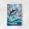 Maxcorners Yellowfin Tuna Fishing Deep Ocean Sky Style Personalized Name 3D Poster