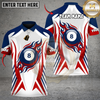 Maxcorners Flaming 8-Ball Billiards Personalized Name, Team Name 3D Shirt (4 Colors)