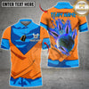 Maxcorners Bowling Energy Flame Strike Multicolor Customized Name, Team Name 3D Shirts