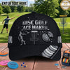 (7 Colors) Maxcorners Disc Golf Ace Maker Player & Chain Basket Personalized Name 3D Cap LM3009