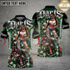 Maxcorners Darts Hip Hop Girl & Pitbull Dog Diamond Multicolor Customized Name, Team Name 3D Shirts
