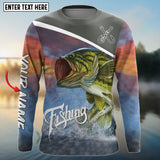 Maxcorners Largemouth Bass Fishing Customize Name 3D Shirt