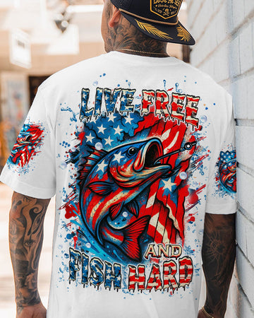 Maxcorners Live Free And Fish Hard All Over Print LM1601