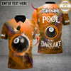 Maxcorners 8 Ball Wizard Billiards Multicolor Customized Name, Team Name 3D Shirt