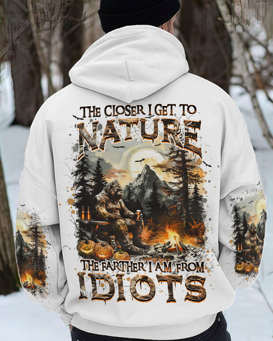Maxcorners The Closer I Get To Nature Bigfoot Halloween All Over Print LM2101