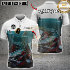 Maxcorners Darts Shark Attack Personalized Name 3D Unisex Shirt