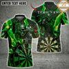 Maxcorners Darts Armored Skull Lightning Dartboard Multiple Options Personalized Name, Team Name 3D Shirt