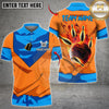 Maxcorners Bowling Energy Flame Strike Multicolor Customized Name, Team Name 3D Shirts