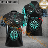 Maxcorners Darts Viking Hati And Skoll Tattoo Mutilcolor Options Personalized Name, Team Name 3D Polo Shirt