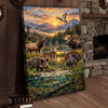 Maxcorners Duck Hunting Moonlight Mallard Marsh Personalized Canvas Wall Art