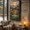 Maxcorners Duck Hunting Moonlight Mallard Marsh Personalized Canvas Wall Art