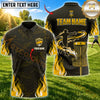 Maxcorners Disc Golf Basket & Flying Disc Graphic with Dynamic Flame Motion Design Multicolor Customized Name, Team Name 3D Shirts
