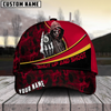 Maxcorners Billiard Ball 8 Hooded Skull Personalized Name 3D Cap (6 Colors)