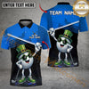 Maxcorners Shamrock Swing Golf Polo Customized Name, Team Name 3D Shirts (4 Colors)