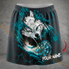Maxcorners Darts Fierce White Wolf Red Claw Dartboard Personalized 3D Skirts With Shorts