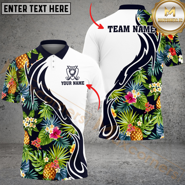 Maxcorners Golf Tropical Personalized Name 3D Unisex Shirt