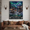 Maxcorners Wildlife Hunting Mountain River Game Animals Personalized Canvas Wall Art