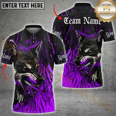 Maxcorners Darts Savage Wolf Multicolor Customized Name, Team Name 3D Shirts