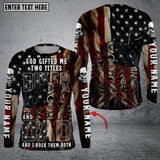 Maxcorners Motorcycle Maverick Leather Personalized Name 3D Shirt