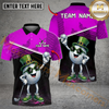Maxcorners Shamrock Swing Golf Polo Customized Name, Team Name 3D Shirts (4 Colors)