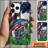 Maxcorners Fishing Phone Case Jump Grass Water Scene Personalized Name Phone Case (8 Fish Species)