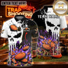Maxcorners Trap Shooting Eagle & Clay Target Shooting Graphic Multicolor Customized Name, Team Name 3D Shirts