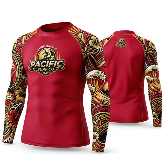 Maxcorners Personalized Dragon Tattoo Crimson Shirt with Golden Dragon Style Sleeves 3D All Over Printed Shirts, Best Gifts for Tattoo Lovers