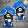 Maxcorners Bowling Angry Panda Multicolor Customized Name, Team Name 3D Shirts