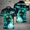 Maxcorners Thunder Tiger Swing Golf Polo Shirt, Customized Name & Team Name 3D Shirts (4 Colors)