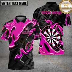 Maxcorners Darts Animated Fire Multicolor Options Personalized Name, Team Name 3D Shirt