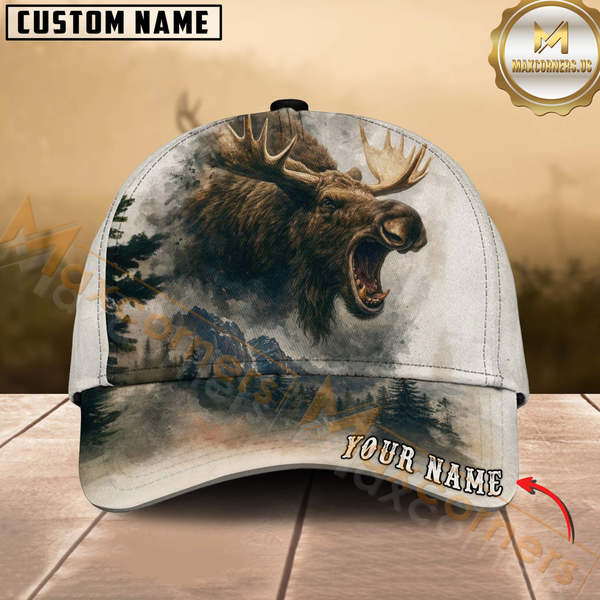 Maxcorners Wilderness Hunter Series Personalized Hat 3D Printed Multicolor