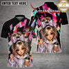 Maxcorners Darts Holographic Hoodie Girl Coffee Lover Style Multicolor Customized Name, Team Name 3D Shirt