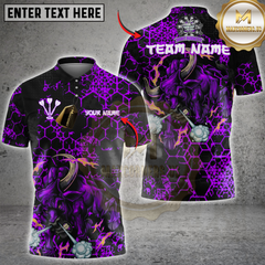 Maxcorners Darts Inferno Bull Multicolor Customized Name, Team Name 3D Shirts