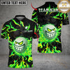 Maxcorners Savage Smile Swing Golf Polo Shirt Customized Name, Team Name 3D Shirts