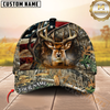 Maxcorners Rustic Buck Hunter Personalized Hat 3D Printed Multicolor