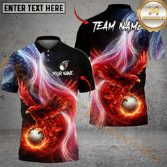 Maxcorners Phoenix Fire Golf Polo Customized Name, Team Name Shirts