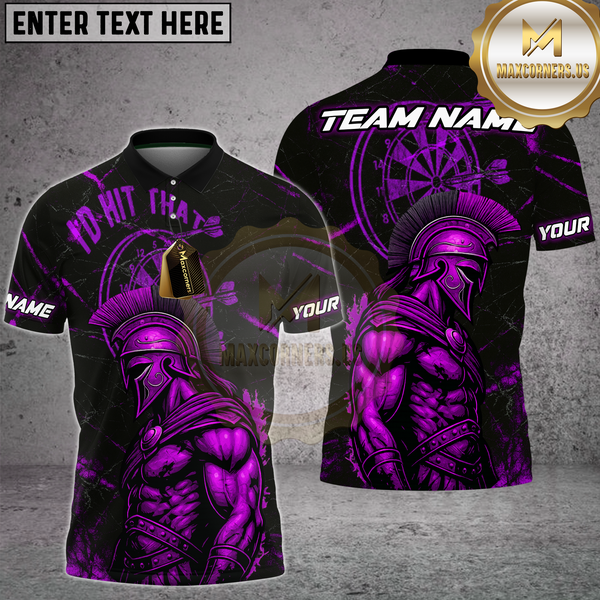 Maxcorners Dart Spartan Shirt I'd Hit That Design Multioptions Personalized Name, Team Name Unisex 3D Shirt (4 Colors)