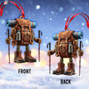 Maxcorners Custom Name Hiking Ornament, Hiking Lover Christmas Decoration 2D Flat LM2111