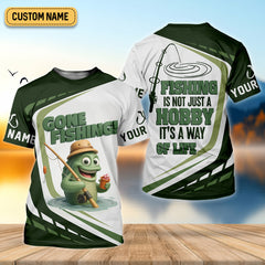Maxcorners Gone Fishing, Fishing Is Not Just A Hobby, It's A Way Of Life SPF Shirts, Fishing Shirts For Men, Fisherman Gift
