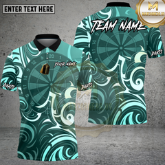 Maxcorners Modern  Darts Pattern Multioptions Personalized Name, Team Name Unisex 3D Shirt (4 Colors)