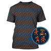 Maxcorners Funny Pattern Golf Shirt, Bigfoot Golf Shirt For Golfer, Bigfoot Santa Golf Shirt For Men